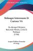 Melanges Interessans Et Curieux V6
