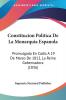 Constitucion Politica De La Monarquia Espanola