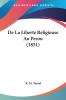 De La Liberte Religieuse Au Perou (1851)