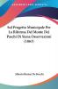 Sul Progetto Municipale Per La Riforma Del Monte Dei Paschi Di Siena Osservazioni (1863)