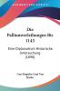 Die Palliumverleihungen Bis 1143