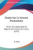 Etudes Sur Le Systeme Penitentiaire