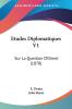 Etudes Diplomatiques V1