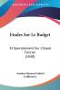 Etudes Sur Le Budget