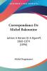 Correspondance De Michel Bakounine