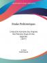 Etudes Prehistoriques