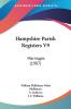 Hampshire Parish Registers V9