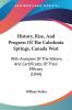 History Rise And Progress Of The Caledonia Springs Canada West