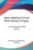 Papers Relating To Lord Eliot's Mission To Spain