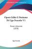 Opere Edite E Postume Di Ugo Foscolo V1