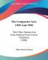 The Companies Acts 1898 And 1900