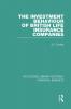 Investment Behaviour of British Life Insurance Companies