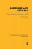 Language and Literacy (RLE Linguistics C
