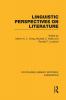 Linguistic Perspectives on Literature (RLE Linguistics C: Applied Linguistics)