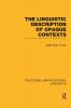 Linguistic Description of Opaque Contexts (RLE Linguistics A