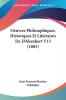 Oeuvres Philosophiques Historiques Et Litteraires De D'Alembert V13 (1805)