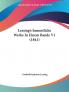 Lessing's Sammtliche Werke In Einem Bande V1 (1841)