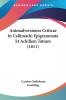Animadversiones Criticae In Callimachi Epigrammata Et Achillem Tatium (1811)