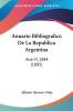 Anuario Bibliografico De La Republica Argentina: Ano VI 1884 (1885)