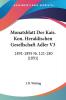 Monatsblatt Der Kais. Kon. Heraldischen Gesellschaft Adler V3: 1891-1895 Nr. 121-180 (1891)