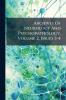 Archives Of Neurology And Psychopathology Volume 2 Issues 3-4