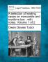 A Selection of Leading Cases on Mercantile and Maritime Law: With Notes. Volume 1 of 2