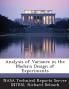 Analysis of Variance in the Modern Design of Experiments