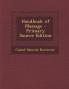 Handbook of Massage