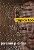 Topics Too: The Sequel