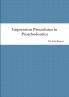 Impression Procedures in  Prosthodontics