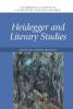 Heidegger and Literary Studies