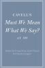 Cavell's Must We Mean What We Say? at 50