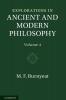 Explorations in Ancient and Modern Philosophy
