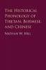 The Historical Phonology of Tibetan Burmese and Chinese