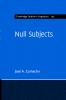 Null Subjects