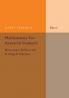 Mathematics for Actuarial Students