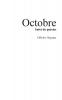 Octobre: Suivi de poésies