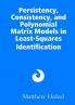 Persistency Consistency and Polynomial Matrix Models in Least-Squares Identification