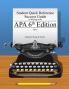 Student Quick Reference Success Guide to Writing in the APA 6th Edition Style