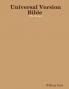 Universal Version Bible The Torah