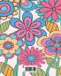 Leicht Blumen_Designs In Großdruck Malbuch für Erwachsene