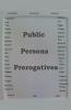 Public Persons Prerogatives