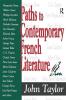 Paths to Contemporary French Literature