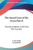The Sacred Laws of the Aryas Part II: The Sacred Books of the East Part Fourteen
