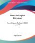 Dante In English Literature: From Chaucer To Cary C. 1380-1844 V1