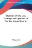 Memoirs of the Life Writings and Opinions of the Rev. Samuel Parr: 2