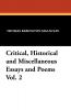 Critical Historical and Miscellaneous Essays and Poems Vol. 2