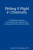 Writing It Right in Chemistry - A Little Blue Book