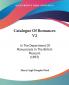 Catalogue Of Romances V2: In The Department Of Manuscripts In The British Museum (1893)