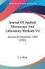 Journal Of Applied Microscopy And Laboratory Methods V6
